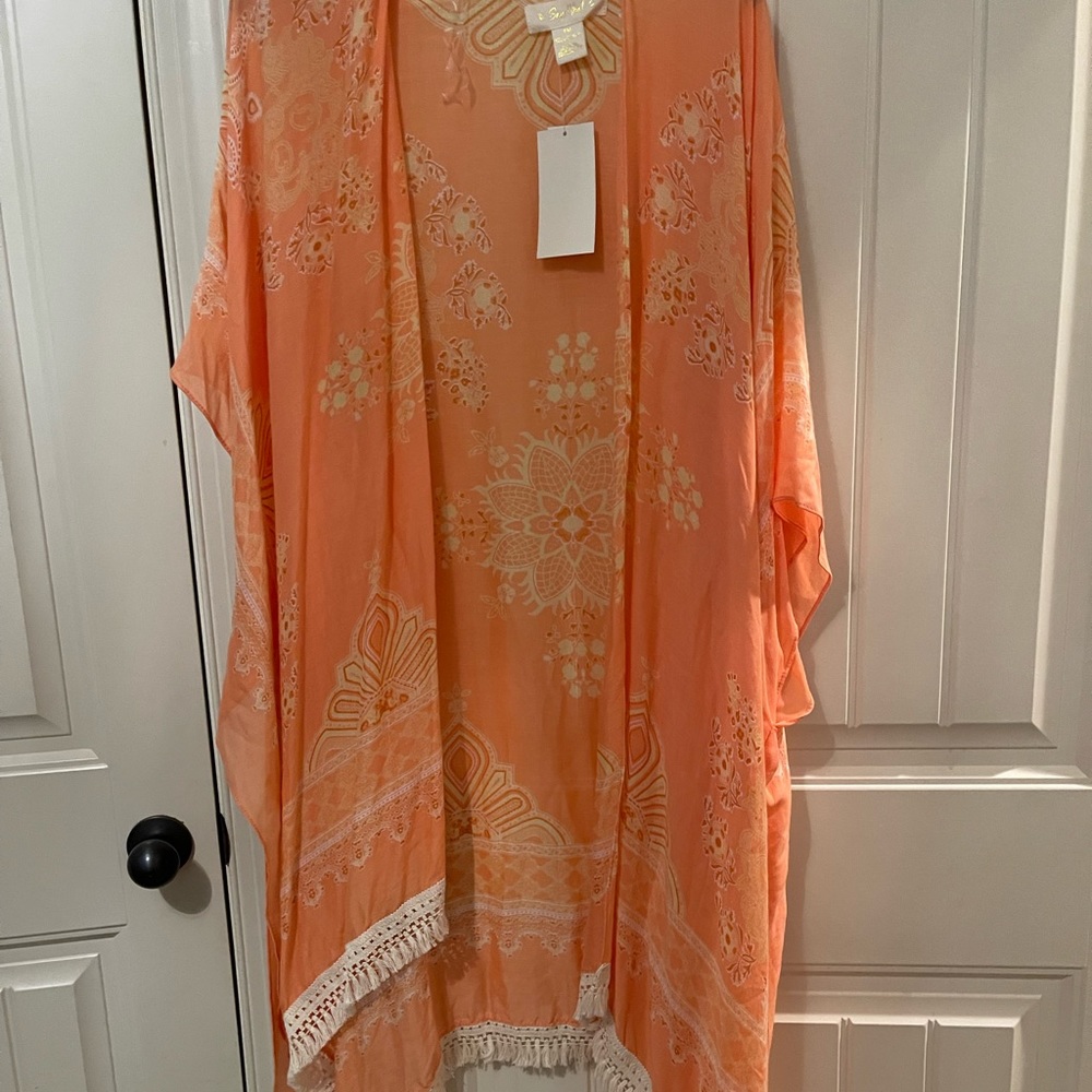 Say What Orange Kimono. Size s/m NWT